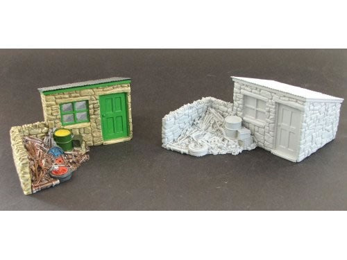 Small Walled Scrapyard & Office (resin)